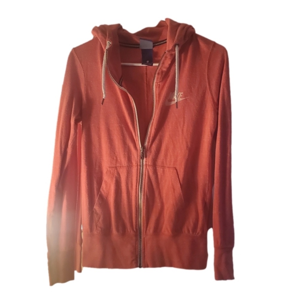NIKE pink zip-up women's sweater, sz S